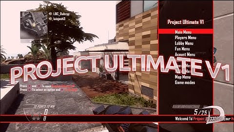 [PS3] Project Ultimate V1 Black Ops 2 GSC Mod Menu [1.19]