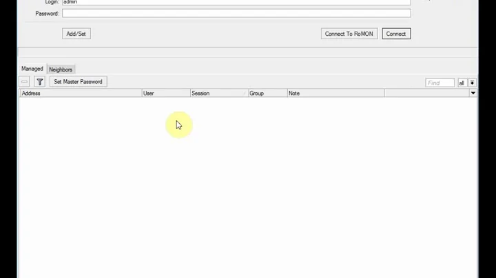 Connecting to the MikroTik using Winbox
