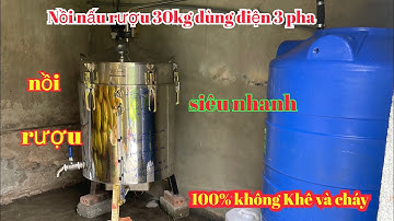 Lắp đặt bộ nồi nấu rượu đa năng 30kg gạo dùng điện 3 pha tại Vĩnh bảo, Hải phòng ,nấu rất hiệu quả