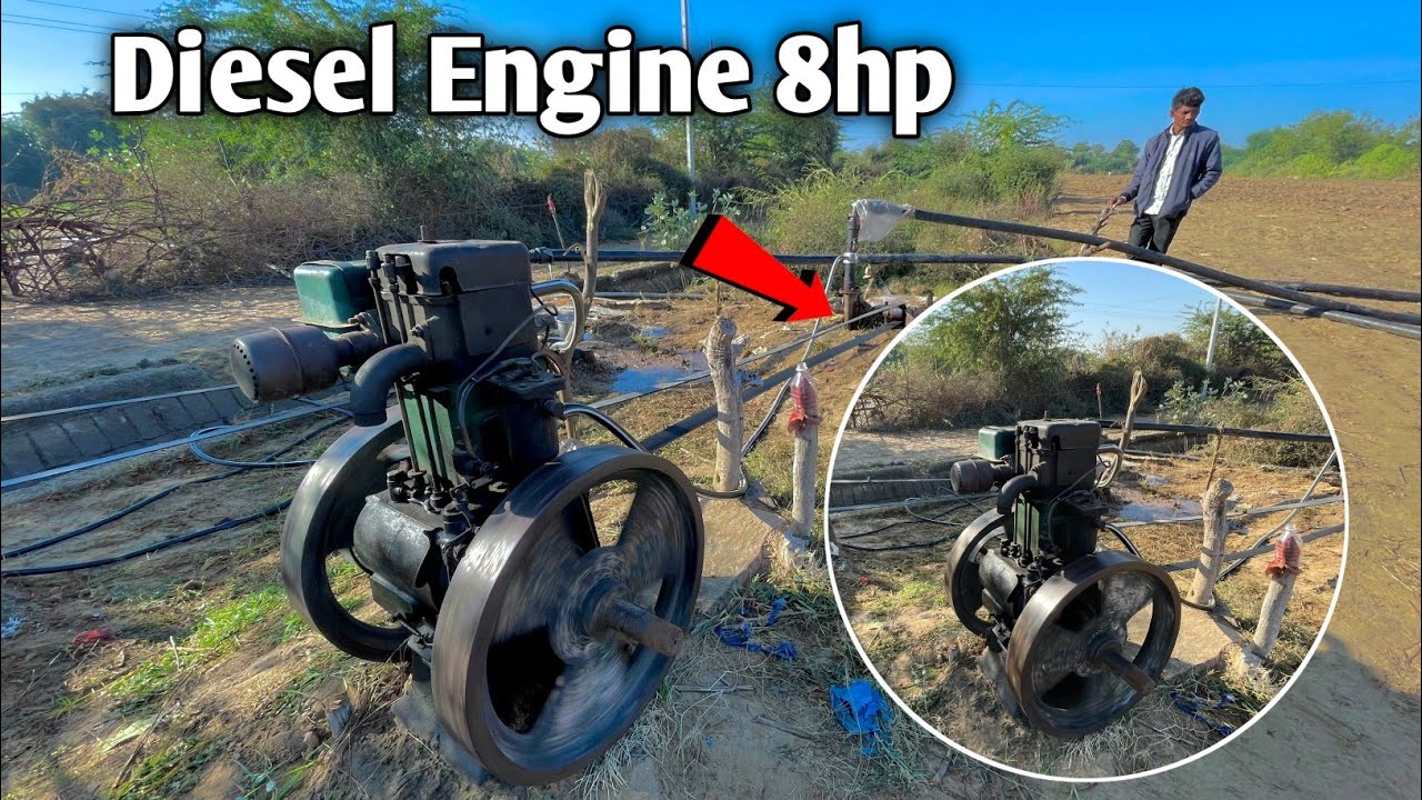 Lister Engine Kese Chalta Hain ❇️8Hp Water Pump engine 