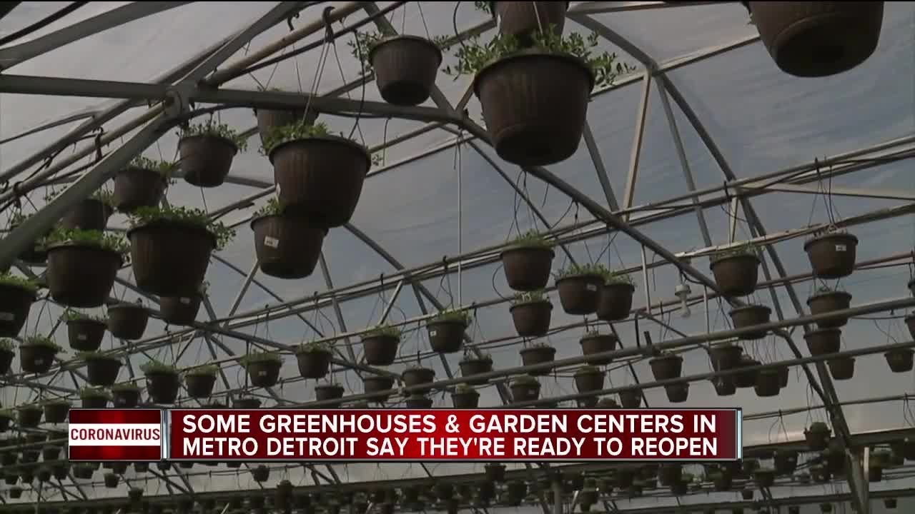 Some greenhouses, garden centers in metro Detroit say they're ready to