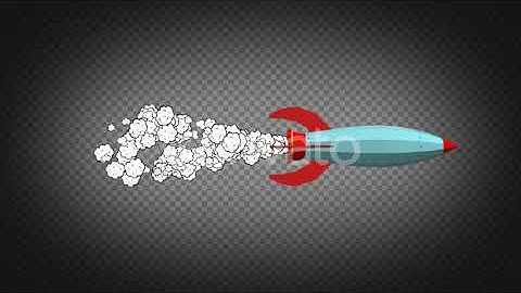 Cartoon Rocket Hd | Motion Graphics - Envato elements