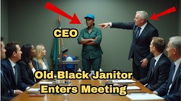 Old Black Janitor Enters Meeting—They Laughed Until She Shut the Entire Company Down Immediately