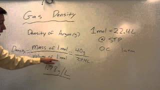 Density of Gas Calculation