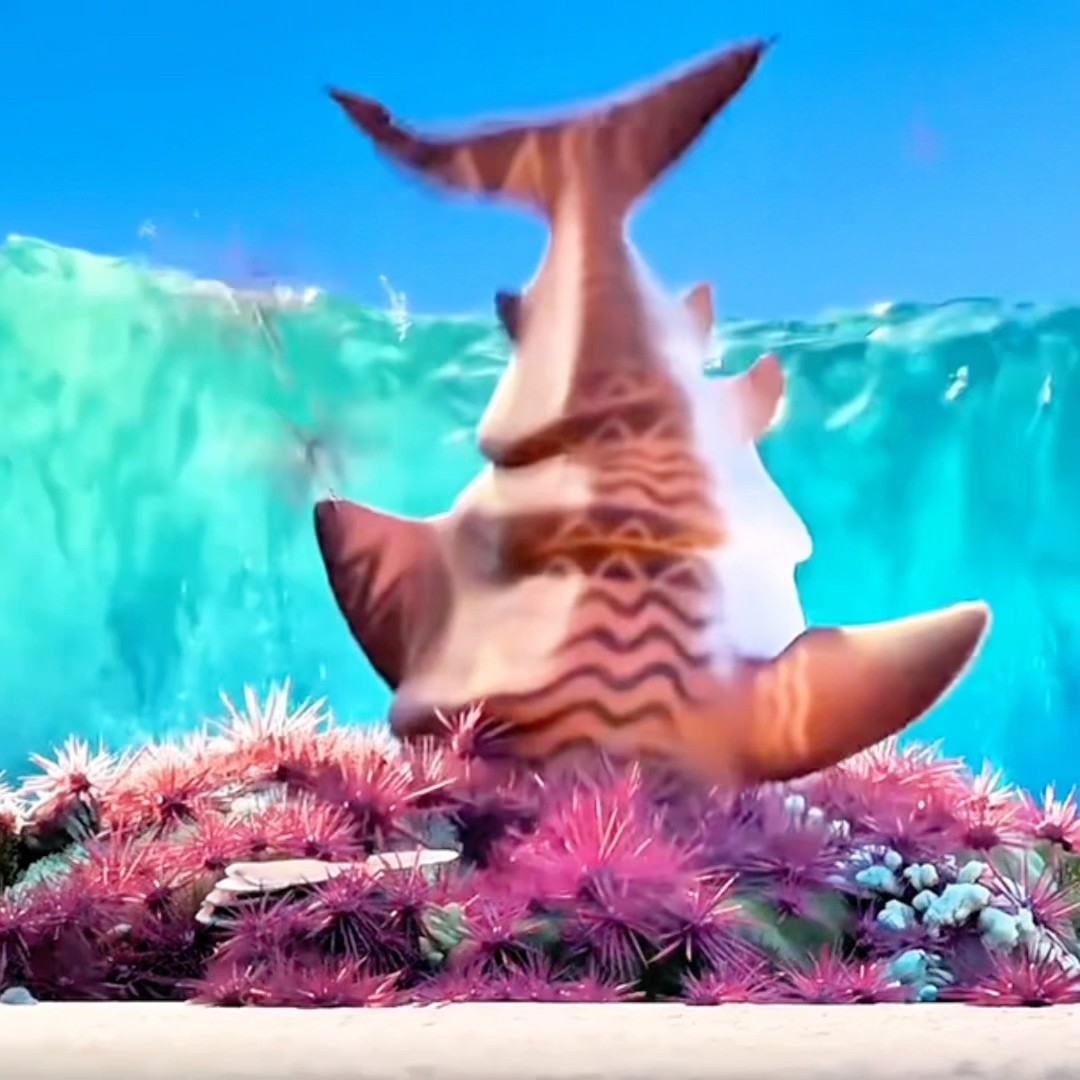 MAUI VIROU UM TUBARÃO - MOANA #shorts