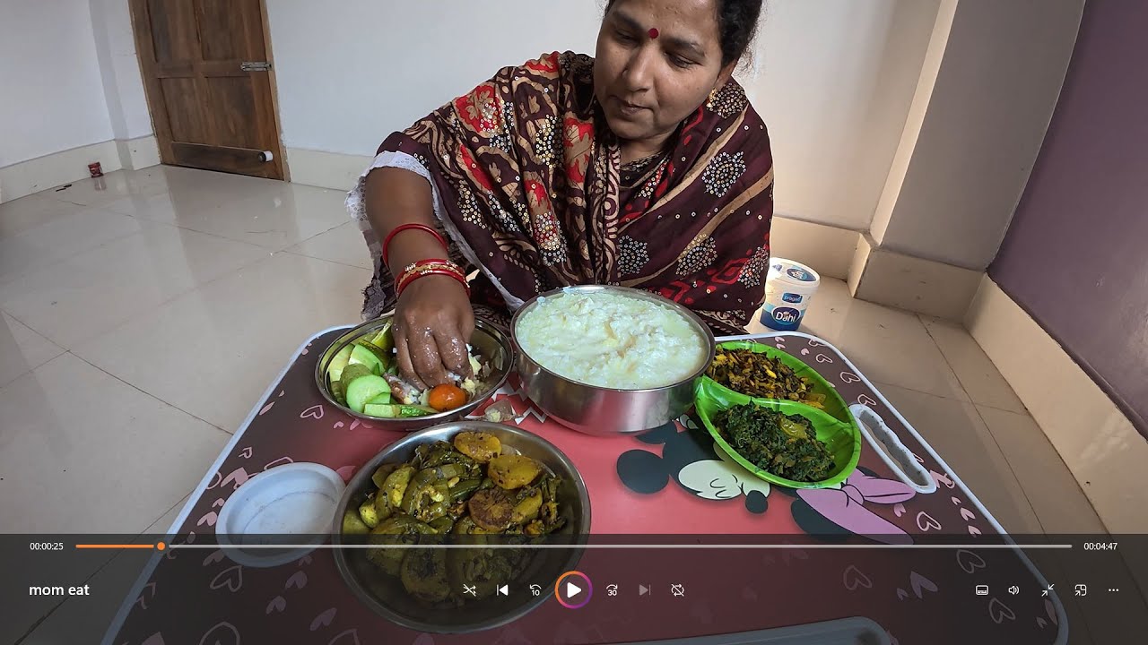 ASMR EATING ALUCHAKATA+BEANS FRY+SAGA+KALARA FRY +WHITE WATER RICE(PAKHAL)+|| MUKBANG