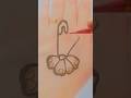 Safety pin 🧷 mehndi tattoo trick beautiful mehndi ideas #short #love #tattoo #trick #yutubeshorts