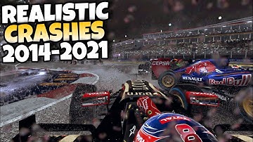 F1 REALISTIC CRASHES 2014 - 2021 #3