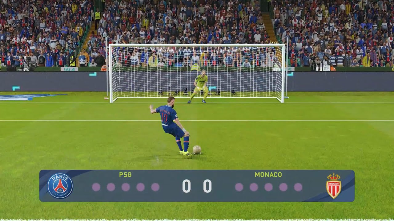 PSG vs Monaco | Efootball PES 2021 Penalty Shootout | Signature Penalty Styles (PS5 4K)