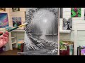 Black and white Painting Tutorial | DREAMSCAPE | step by step