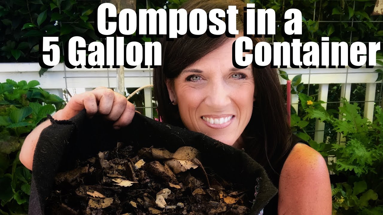 How To Compost In A Small Space In A 5 Gallon Container Small