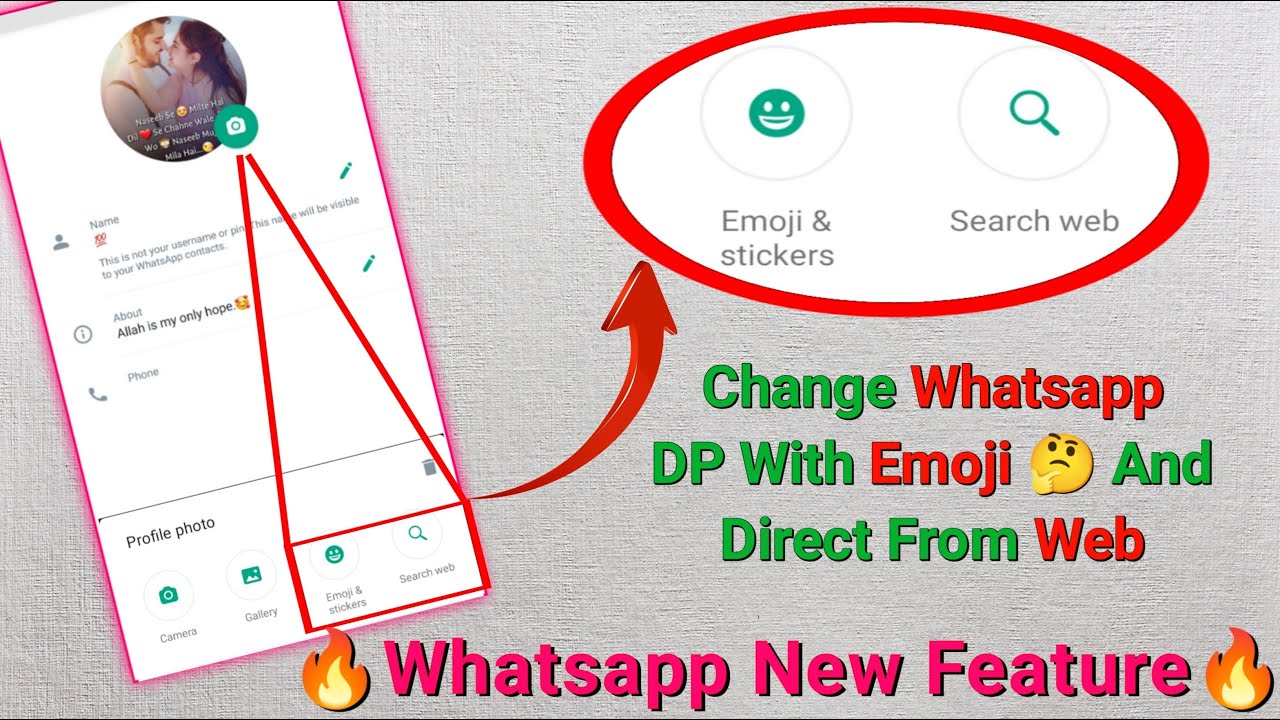 How To Change WhatsApp DP With Emoji And Direct From Web || M_Tech ...
