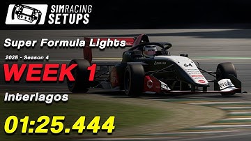 01:25.444 - Super Formula Lights - Interlagos + SETUP (2025S4 W1)