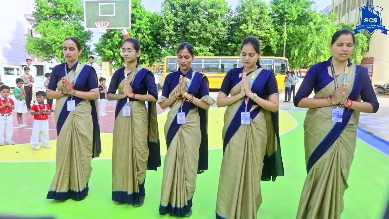 Morning Assembly at Subhash Convent School