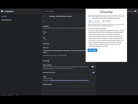 Resumely - AI Powered Resume Summary video preview 2