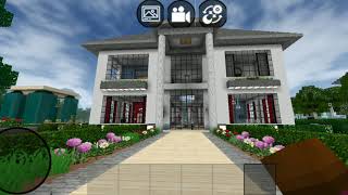 My new luxury house tour in mini block craft screenshot 5