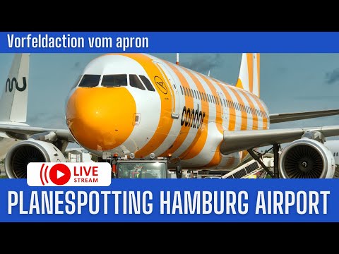🔴 LIVE | Vorfeldaction live vom apron, Spottertour mit den Hamburg Airport Friends✈️ 05.07.25