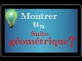 Démontrer qu'une suite est géométrique • Exercice IMPORTANT • Première S ES STI