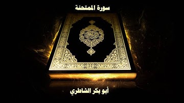سورة الممتحنة - بصوت القارئ أبو بكر الشاطري
