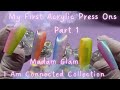 My First Acrylic Press Ons Part 1: Vertical Ombre And Swatches | I Am Connected Madam Glam 