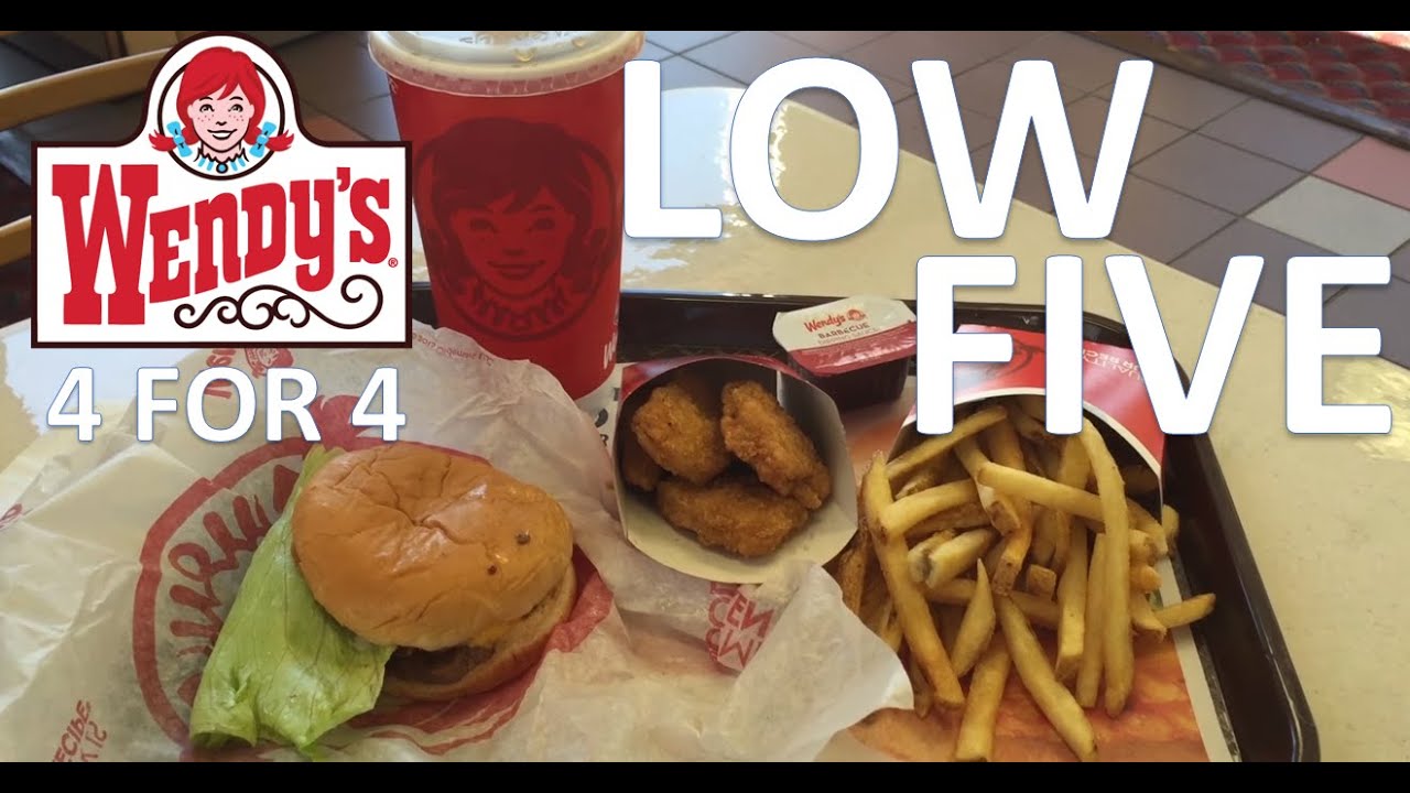 Wendy s 4 For 4 Deal Low Five YouTube
