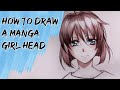 How to draw a Manga female head