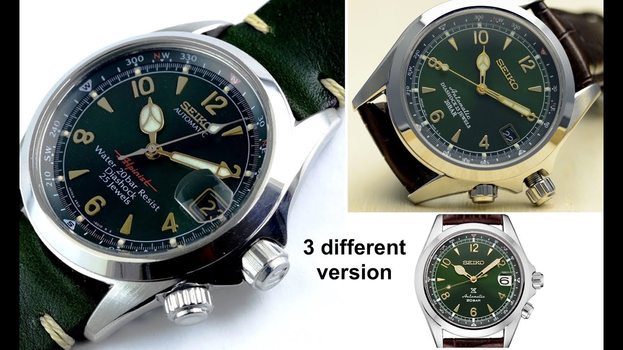 What's the different between this 3 Alpinist? Seiko Alpinist all 3 ...