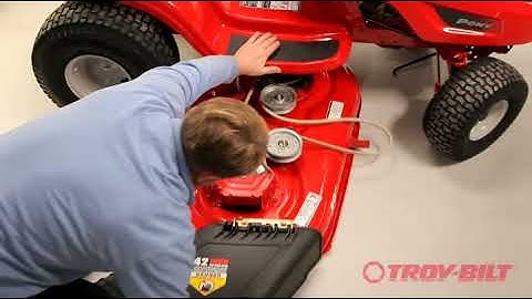 How To Change The Deck Belt On A Troy-Bilt Riding Lawn Mower