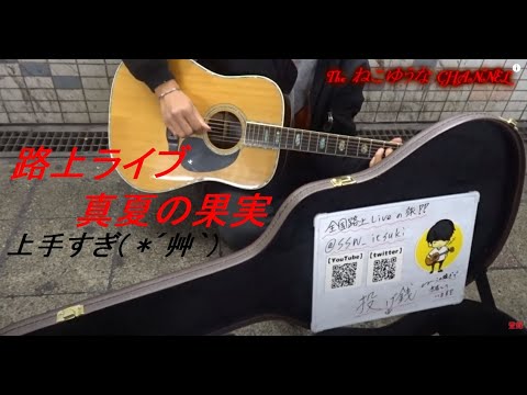 #19 真夏の果実　路上ライブ上手すぎ→のらねこチ―（リクエストして歌ってもらいました　以前はプロだったみたいです）