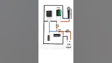 microphone circuit diagram#electronic #youtubeshorts #shortsvideo #shorts #electronic #shortsfeed