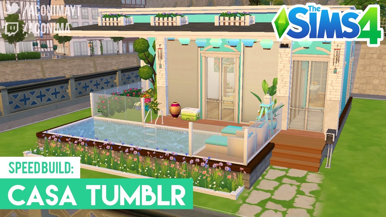 SIMS 4 SPEED BUILD Casa Tumblr Tumblr House YouTube