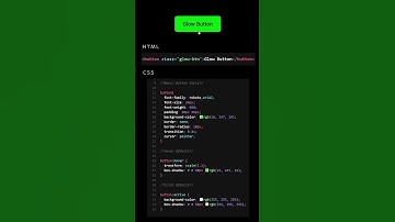 CSS Glowing Button: How to Make a Glowing Button with Hover Effect | Pure CSS & HTML #webdevelopment