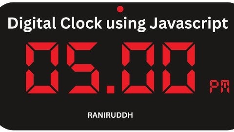 Digital clock using JavaScript #coding #webdesign #htmlcss #webdevelopment #javascripttutorial 