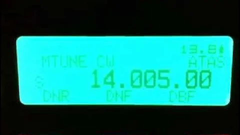 Calling CQ on 20M. Recorded By V85AN