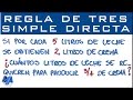 Regla de tres simple directa | Ejemplo 3