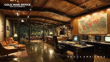 Cold War Office Ambience | Sci-Fi Ambient Music | 4K