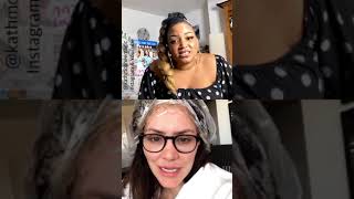 Katharine McPhee live on Instagram with Marisha Wallace (27 March 2020)