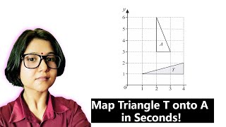 Map Triangle T onto A in Seconds! Transformations Question