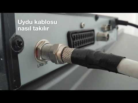 Uydu kablosu nasıl takılır | F konnektör bağlantısı