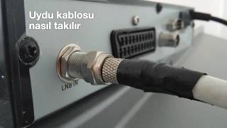 Uydu kablosu nasıl takılır | F konnektör bağlantısı Resimi