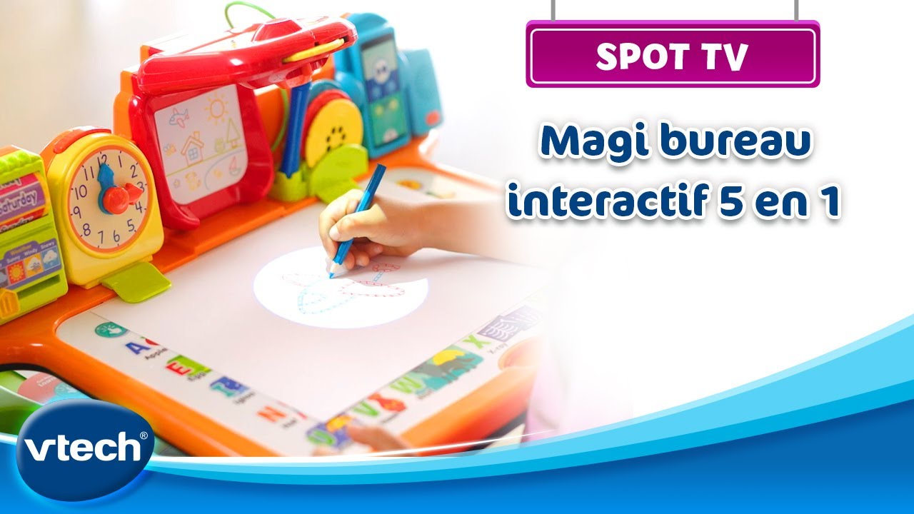 Magi bureau interactif 5 en 1 - Bureau éducatif pour enfant dès 3 ans