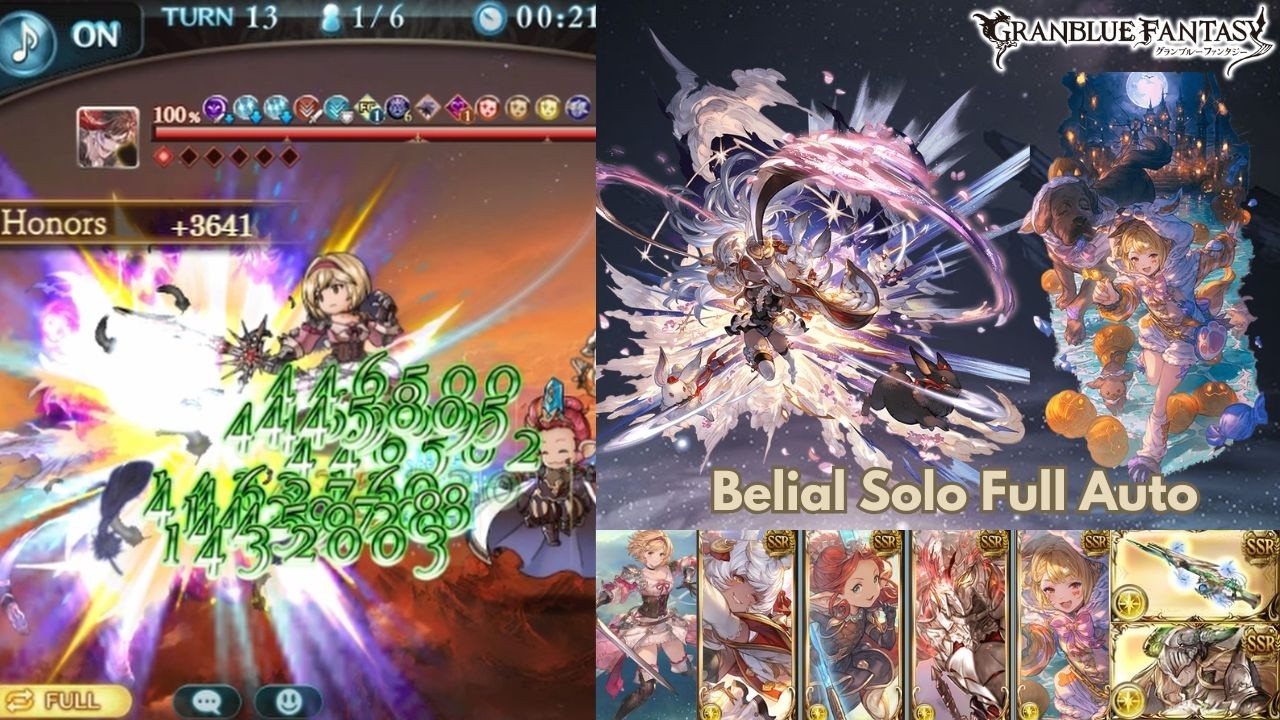 [GBF] Belial Solo Full Auto | Makura FLB Showcase | [グラブル]  [ベリアルソロ] [マコラ最後お試し] 