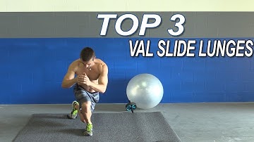 Top 3 Val Slide Lunge Exercises - Body Weight Only