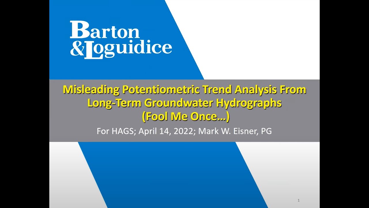 Misleading Potentiometric Analysis from Groundwater Hydrographs (4/21/22) Mark Eisner, P.G.