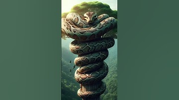 Earth Exploration | Amazing discovery -a python on a tall tree #python #amazon #adventure