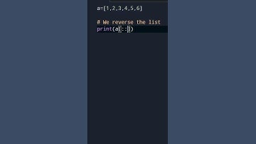 Reverse a List in Python in an easy way