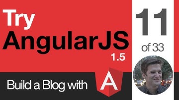 Try AngularJS 1.5 - 11 of 33 - Create the Angular App