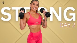 Day 2: Upper Body and Abs Workout | 28 Day Dumbbell Strength Series
