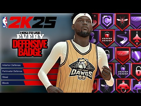 HOW TO USE EVERY DEFENSIVE BADGE #nba2k #tutorial