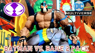 EPIC BATMAN VS. BANE Mcfarlane Toys DC Multiverse Knightfall Action Figure 2 pack UNBOXING & REVIEW!